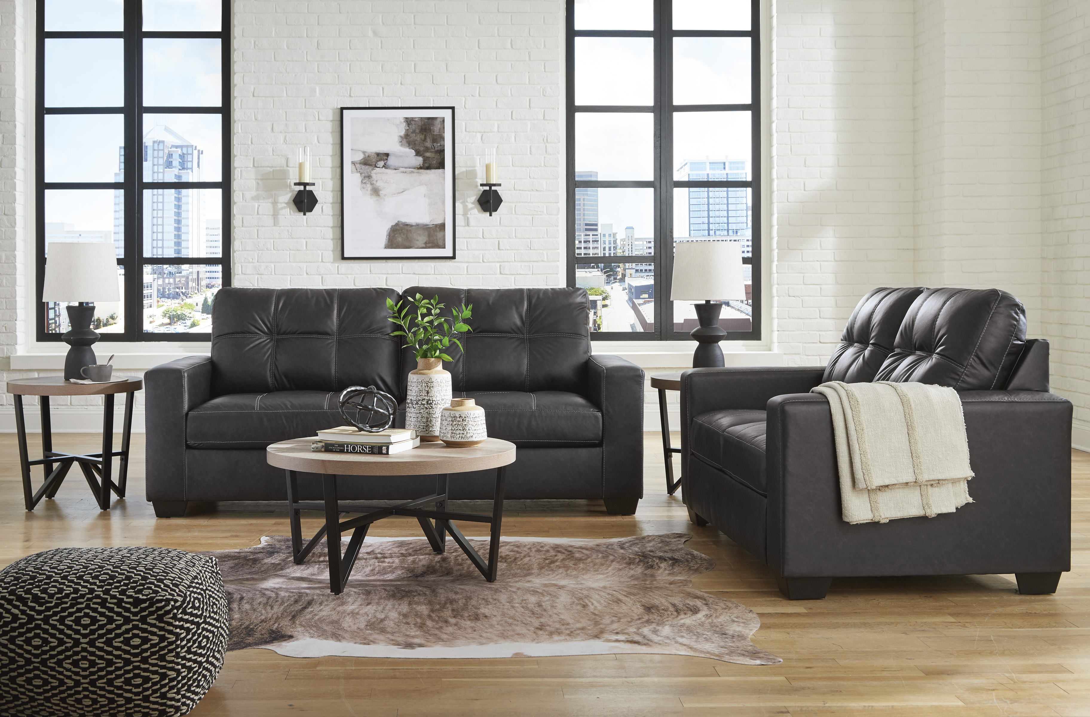 Sofa and loveseat set at Superior Rent To Own.
